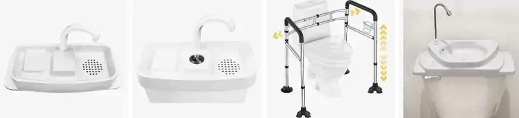 Sinks and Accessories in accessible toilets