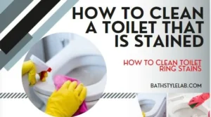 how to clean a stained toilet